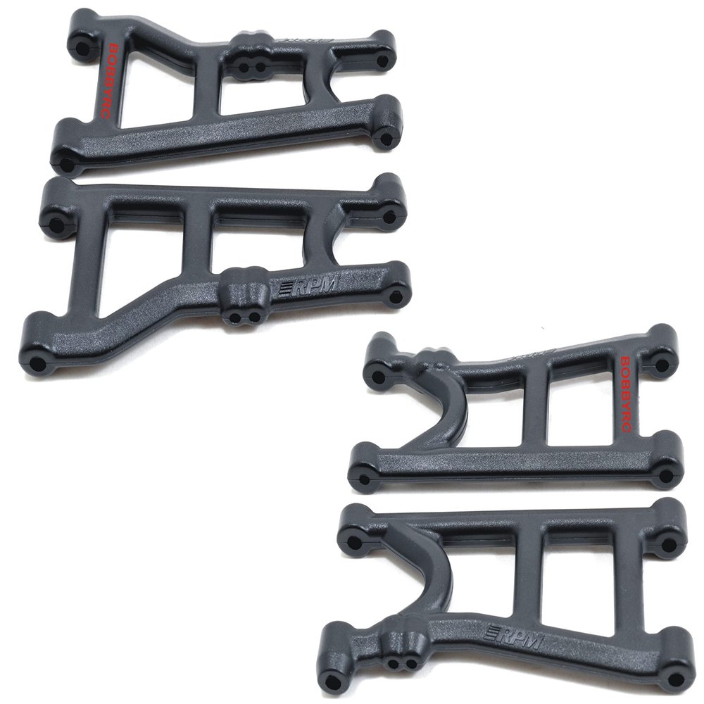 RPM Suspension Arms Set Front Rear for Arrma Senton Big Rock Granite 3s 4x4 Black