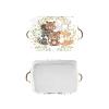 Joyestore Woodland Cute Animals Bear Raccoon Personalized Storage Bins Baskets Cubes Organizer with Handle for Shelves Closet Nursery Toy 2 Packs view 4
