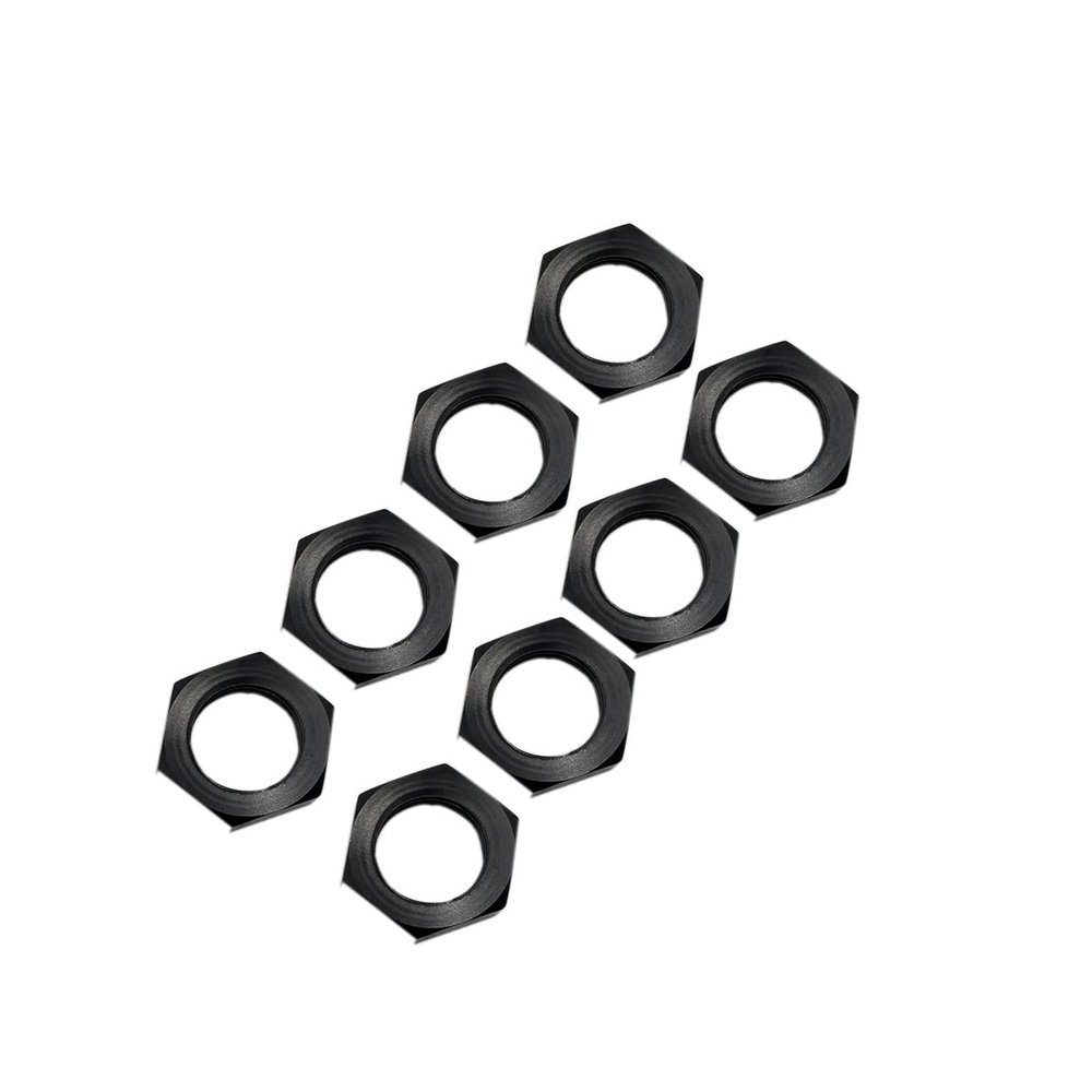 8pcs Alloy Wheel Nuts 17mm Thread 1.0 for Arrma 6s 3s Typhon Notorious Kraton Outcast Talion Infraction Limitless Felony Mojave Wheel Nuts Parts Black
