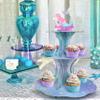 Decor365 Pink Mermaid Cupcake Stand for Mermaid Birthday Decoration Kids Under The Sea Party Decorations Ocean Beach Pool Side Girl Birthday Party Cake Decorating Supplies view 4