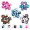 Coyeekn DND Dice Set, 20 x 7 (140 Pieces) Polyhedron Dice 20 Colors Dice for Dungeons and Dragons DND RPG MTG Table Games D4 D8 D10 D12 D20 with 1 Large Flannel Bag view 2