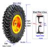 HOBBYSOUL All Terrain 2.2 Beadlock Wheels and Tires 127mm Soft Sticky tyre and Aluminium Rims for RC 1/10 Mud Rock Crawler Truck Axial Yeti Capra SCX10 Traxxas TRX4 Upgrades,HS700727 view 3