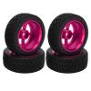 Drift Wheel Set, Heavy Duty 4Pcs Good Cushioning Pretty Design Wide Use RC Car Tire 5 Poke for Replacement() view 1