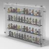 DISPLaGO Minifigures Display Case Collectibles Display Box Wall Mount Figure Display Protected Clear for Small Objects Lockable Removable Front view 1