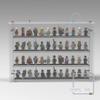 DISPLaGO Minifigures Display Case Collectibles Display Box Wall Mount Figure Display Protected Clear for Small Objects Lockable Removable Front view 2