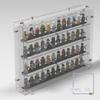 DISPLaGO Minifigures Display Case Collectibles Display Box Wall Mount Figure Display Protected Clear for Small Objects Lockable Removable Front view 3