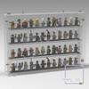 DISPLaGO Minifigures Display Case Collectibles Display Box Wall Mount Figure Display Protected Clear for Small Objects Lockable Removable Front view 4
