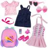 Ecore Fun Black Doll 14.5 Inch Baby Girl Doll and Clothes Set African Washable Realistic Silicone Girl Dolls -Best Gift for Girls view 2