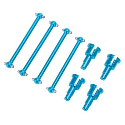 4pcs Metal Dog Bone Differential Joint Cups Set Diff Outdrives Joint Cup for A959 A949 A969 A979 1/18 RC Car(Blue) Sportinggoods Car Model Accessories