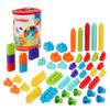 Battat  Large Building Blocks  80 Colorful Pieces  8 Wheel Bricks  Zippered Storage Bag  12 Months +  Bag o' Blocks view 1