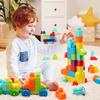 Battat  Large Building Blocks  80 Colorful Pieces  8 Wheel Bricks  Zippered Storage Bag  12 Months +  Bag o' Blocks view 2