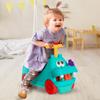 Battat  STEM Scooter  26 Building Bricks  Lights & Sounds  Storage Seat  12+ Months  Hippo Ride  On with Large Locblocs view 2