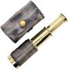 6" Handheld Brass Telescope with Leather Box - Pirate Navigation, Xmas Present Gifts view 1