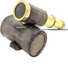 6" Handheld Brass Telescope with Leather Box - Pirate Navigation, Xmas Present Gifts view 2