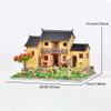 Montidey DIY Miniature Dollhouse Kit,3D Chinese Style Ancient Building Courtyard Model,Handmade Wooden Mini House Building Toys Creative Birthday Gift (Mountain House) view 4