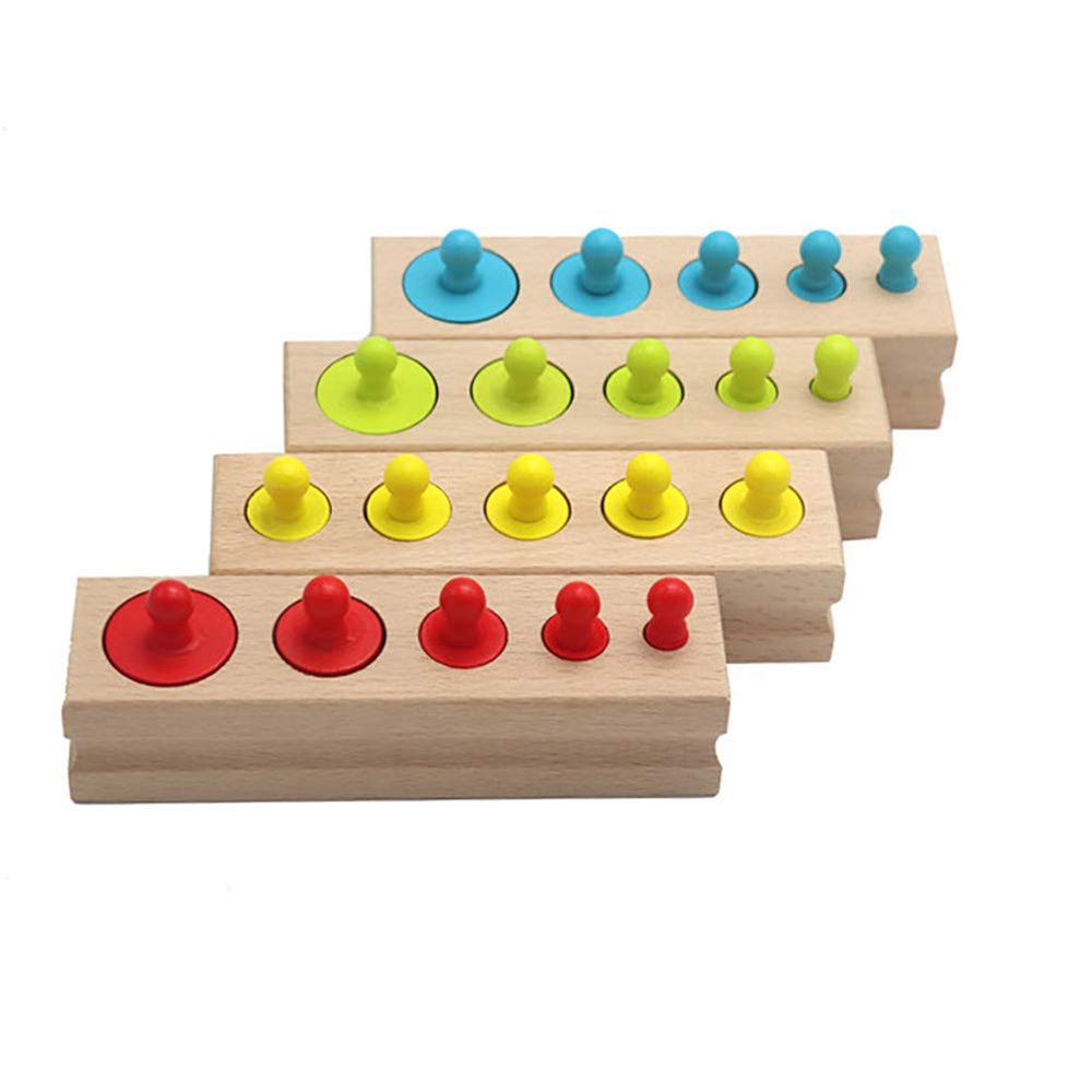 oAtm0eBcl Colorful Socket Cylinder Blocks Wooden Children Educational