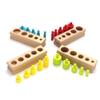 oAtm0eBcl Colorful Socket Cylinder Blocks Wooden Children Educational view 2