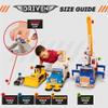 Driven by Battat  84-Piece Collapsible Racetrack Playset with 6 Mini Cars  Includes Race Car, Monster Truck & Connectible Track Accessories  Toy for Boys & Girls Ages 3+ view 2