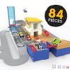 Driven by Battat  84-Piece Collapsible Racetrack Playset with 6 Mini Cars  Includes Race Car, Monster Truck & Connectible Track Accessories  Toy for Boys & Girls Ages 3+ view 4