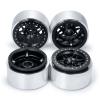RC-Hub 4pcs Aluminum Alloy 2.9" Beadlock Wheels Set for 1/6 Axial SCX6 AXI05000 RC Crawler Car (Black) view 3