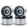 RC-Hub 4pcs Aluminum Alloy 2.9" Beadlock Wheels Rim Set for 1/6 Axial SCX6 AXI05000 RC Crawler Car (Titanium Grey +Black) view 1