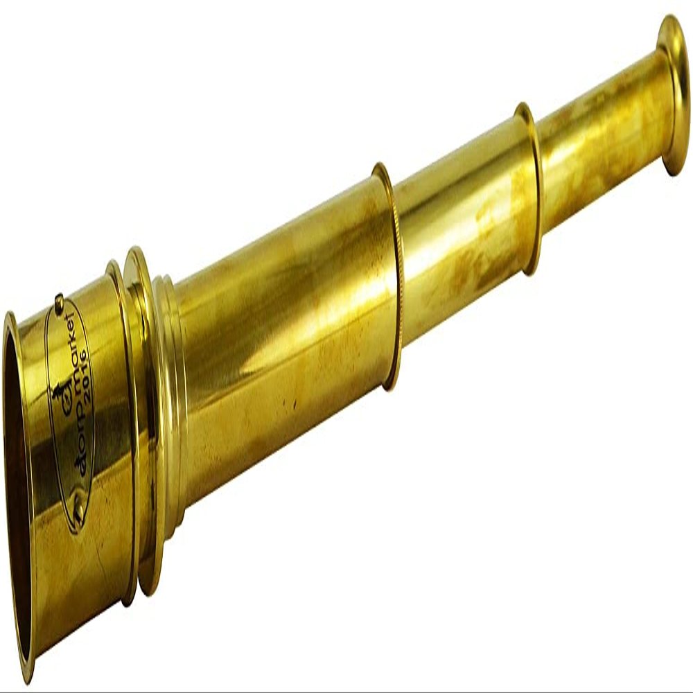 Handheld Adjustable Zoomable Nautical Brass Telescope Maritime Spyglass Telescope Collectible Gift