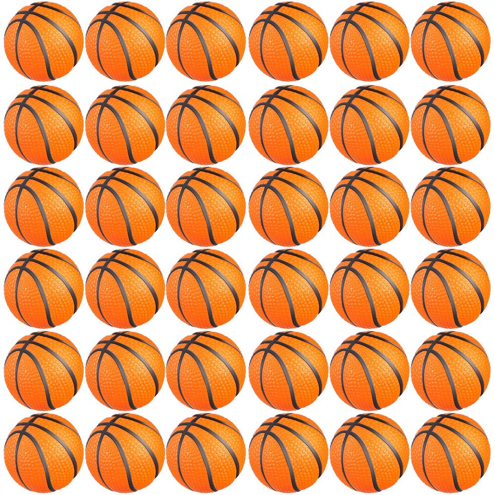 Charniol 100 Pcs Mini Basketball Party Favors Stress Balls Foam Sports Party Favors Mini Basketball Stress Ball for Anxiety Relief Teens Adults School Reward, Party Bag Supplies (Orange)