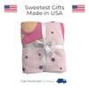 MDPrints Princess Personalized Baby Blankets for Girls - Custom Blanket for Baby Girl with Name - Minky Plush Fleece view 3