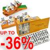 Queensell Dominoes Double 9 + Domino Holders Large view 1