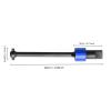 Hobbyfire Metal Steel Drive Shaft Assembly Front & Rear 4-Pack Upgrades for 1/18 Traxxas LaTrax Teton Desert Prerunner SST, Replace Parts 7650 (Blue) view 2