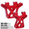 Hobbyfire Metal Aluminum Shock Tower Front & Rear Damper Stay for 1/18 Traxxas LaTrax Teton Desert Prerunner SST, Replace Parts 7637 (Red) view 1