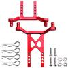 Hobbyfire Metal Aluminum Front & Rear Body Mounts Posts for 1/18 Traxxas LaTrax Teton SST, Replace Parts 7615 (Red) view 1