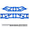 GoHobby Aluminum Suspension Arms Set Front Lower & Rear Lower for Arrma Kraton 8S Upgrades, fit Outcast 8S BLX, Replaces ARA330589 ARA330590 (Blue) view 1