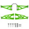 FriHobby Aluminum Front Suspension Arms Set Upper and Lower for Losi Baja Rey Upgrades, Replaces LOS234004 (Green) view 1
