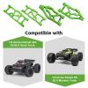 GoHobby Aluminum Suspension Arms Set Front Lower & Rear Lower for Arrma Kraton 8S Upgrades, fit Outcast 8S BLX, Replaces ARA330589 ARA330590 (Green) view 3