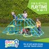 Eezy Peezy Mega Pyramid Monkey Bars Climbing Tower Active Outdoor Fun for Kids Ages 3 to 8 Years Old, Blue/Green view 3