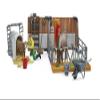 Bruder 62611 bworld Cow and Calf barn with Farmer view 2