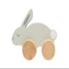 Pearhead Montessori Wooden Bunny Push-Pull Toy for Toddlers  Baby, Stocking Stuffers for Toddlers, Gray Rolling Rabbit Encourages Motor Skills & Imaginative Play view 1