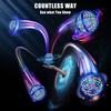Am Bulan [2 Pack] Upgraded 2022 Flying Orb Boomerang Ball Spinner - 2 Pieces 360 LED Hover Sphere view 2