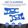 FriHobby Aluminum Suspension A-Arms Set Front Arms & Rear Arms for 1/10 Losi Tenacity TT Pro 4WD SCT/DB Pro Upgrades, Replace LOS234016 LOS234017 (Blue) view 2