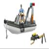 Bruder 62733 bworld Police Boat with Rotating Beacon Light, 2 Figures and Accessories view 3