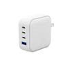 BoxWave Charger Compatible with DJI Smart Controller - PD miniCube (100W), 100W 3 PD Port Wall Charger International - Winter White view 2