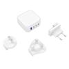 BoxWave Charger Compatible with DJI Smart Controller - PD miniCube (100W), 100W 3 PD Port Wall Charger International - Winter White view 4