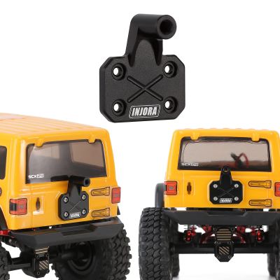 INJORA Spare Tire Carrier Wheel Mount Holder CNC Aluminum Spare Tire Carrier for Axial SCX24 JLU AXI00002 4Runner 1/24 RC Crawler Upgrade Parts