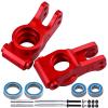 FriHobby Aluminum Rear Hub Set for 1/10 Losi Tenacity All Replaces LOS234020: for Tenacity TT Pro 4WD SCT/DB Pro Lasernut U4 Upgrades (Red) view 2