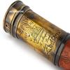 Handcrafted Telescope | Half Leather Carving | 20 Inches | Functional Vintage Replica Brass Nautical Antique Spyglass Telescope view 3