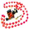 Gasparilla Bobble Head Pirate Beads Necklace New Orleans Mardi Gras Spring Break Cajun Carnival Festival view 1