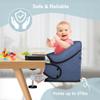 Hook On High Chair, Jozzve Baby High Chair, Portable High Chair for Travel, Foldable Fast Table Chair with Storage Bag, Baby Feeding Seat Clip On High Chair for Home and Travel (Navy) view 4