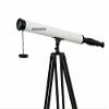 Antique Nautical Floor Standing Brass 39 inch Telescope with Wooden Tripod Stand view 4