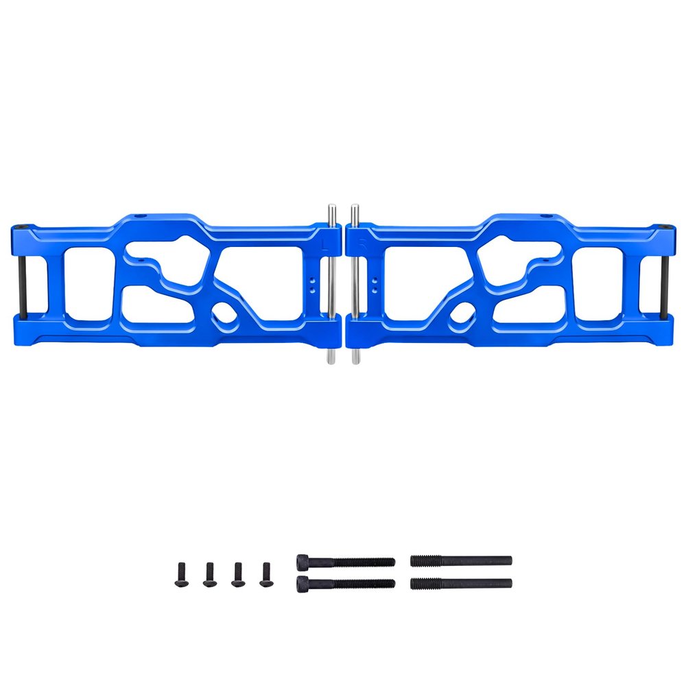 GoHobby Aluminum Rear Lower Suspension Arms for ARRMA Kraton 8S BLX 1/5 Scale RC Truck (1 Pair), Replaces ARA330590 Upgrades (Blue)
